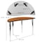 Flash Furniture 47.5 W, 76 L, 30.25 H, Chrome, Laminate, Particleboard, Plastic, Steel XU-GRP-16CH-A3048CON-48-OAK-T-A-GG - alternate 8